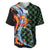 Japanese Asanoha Pattern Baseball Jersey Sun Flame Slayer Dragon Hinokami Kagura Spirit - Polynesian Pride