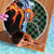 Japanese Asanoha Pattern Beach Blanket Sun Flame Slayer Dragon Hinokami Kagura Spirit - Polynesian Pride