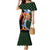 Japanese Asanoha Pattern Family Matching Mermaid Dress and Hawaiian Shirt Sun Flame Slayer Dragon Hinokami Kagura Spirit - Polynesian Pride
