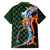 Japanese Asanoha Pattern Family Matching Off The Shoulder Long Sleeve Dress and Hawaiian Shirt Sun Flame Slayer Dragon Hinokami Kagura Spirit - Polynesian Pride