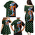 Japanese Asanoha Pattern Family Matching Puletasi and Hawaiian Shirt Sun Flame Slayer Dragon Hinokami Kagura Spirit - Polynesian Pride