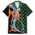 Japanese Asanoha Pattern Family Matching Tank Maxi Dress and Hawaiian Shirt Sun Flame Slayer Dragon Hinokami Kagura Spirit - Polynesian Pride