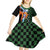 Japanese Asanoha Pattern Kid Short Sleeve Dress Sun Flame Slayer Dragon Hinokami Kagura Spirit - Polynesian Pride