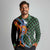 Japanese Asanoha Pattern Long Sleeve Polo Shirt Sun Flame Slayer Dragon Hinokami Kagura Spirit - Polynesian Pride
