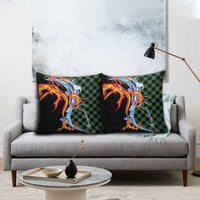 Japanese Asanoha Pattern Pillow Cover Sun Flame Slayer Dragon Hinokami Kagura Spirit - Polynesian Pride