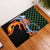 Japanese Asanoha Pattern Rubber Doormat Sun Flame Slayer Dragon Hinokami Kagura Spirit - Polynesian Pride