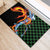 Japanese Asanoha Pattern Rubber Doormat Sun Flame Slayer Dragon Hinokami Kagura Spirit - Polynesian Pride