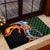 Japanese Asanoha Pattern Rubber Doormat Sun Flame Slayer Dragon Hinokami Kagura Spirit - Polynesian Pride