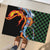 Japanese Asanoha Pattern Rubber Doormat Sun Flame Slayer Dragon Hinokami Kagura Spirit - Polynesian Pride