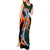 Japanese Asanoha Pattern Tank Maxi Dress Sun Flame Slayer Dragon Hinokami Kagura Spirit - Polynesian Pride