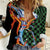 Japanese Asanoha Pattern Women Casual Shirt Sun Flame Slayer Dragon Hinokami Kagura Spirit - Polynesian Pride