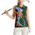 Japanese Asanoha Pattern Women Sleeveless Polo Shirt Sun Flame Slayer Dragon Hinokami Kagura Spirit - Polynesian Pride