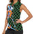 Japanese Asanoha Pattern Women Sleeveless Polo Shirt Sun Flame Slayer Dragon Hinokami Kagura Spirit - Polynesian Pride