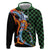 Japanese Asanoha Pattern Zip Hoodie Sun Flame Slayer Dragon Hinokami Kagura Spirit - Polynesian Pride