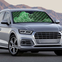 Japanese Asanoha Pattern Auto Sun Shade Water Breathing Slayer Dragon - Polynesian Pride