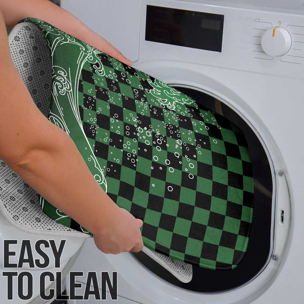 Japanese Asanoha Pattern Bathroom Set Water Breathing Slayer Dragon - Polynesian Pride