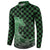 Japanese Asanoha Pattern Button Sweatshirt Water Breathing Slayer Dragon - Polynesian Pride