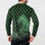 Japanese Asanoha Pattern Button Sweatshirt Water Breathing Slayer Dragon - Polynesian Pride