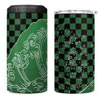 Japanese Asanoha Pattern 4 in 1 Can Cooler Tumbler Water Breathing Slayer Dragon - Polynesian Pride