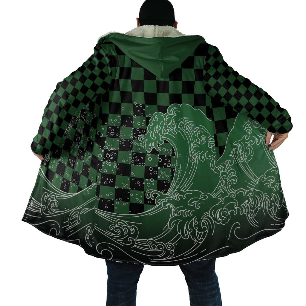 Japanese Asanoha Pattern Cloak Water Breathing Slayer Dragon - Polynesian Pride