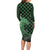 Japanese Asanoha Pattern Family Matching Long Sleeve Bodycon Dress and Hawaiian Shirt Water Breathing Slayer Dragon - Polynesian Pride