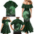 Japanese Asanoha Pattern Family Matching Mermaid Dress and Hawaiian Shirt Water Breathing Slayer Dragon - Polynesian Pride