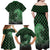Japanese Asanoha Pattern Family Matching Off Shoulder Maxi Dress and Hawaiian Shirt Water Breathing Slayer Dragon - Polynesian Pride