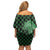 Japanese Asanoha Pattern Family Matching Off Shoulder Short Dress and Hawaiian Shirt Water Breathing Slayer Dragon - Polynesian Pride