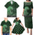 Japanese Asanoha Pattern Family Matching Puletasi and Hawaiian Shirt Water Breathing Slayer Dragon - Polynesian Pride
