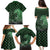 Japanese Asanoha Pattern Family Matching Puletasi and Hawaiian Shirt Water Breathing Slayer Dragon - Polynesian Pride