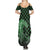 Japanese Asanoha Pattern Family Matching Summer Maxi Dress and Hawaiian Shirt Water Breathing Slayer Dragon - Polynesian Pride