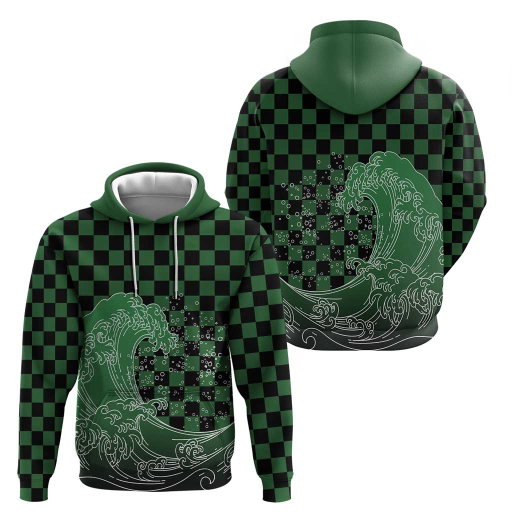 Japanese Asanoha Pattern Hoodie Water Breathing Slayer Dragon - Polynesian Pride