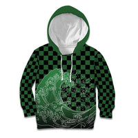 Japanese Asanoha Pattern Kid Hoodie Water Breathing Slayer Dragon - Polynesian Pride