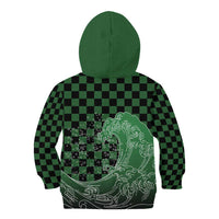 Japanese Asanoha Pattern Kid Hoodie Water Breathing Slayer Dragon - Polynesian Pride