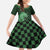 Japanese Asanoha Pattern Kid Short Sleeve Dress Water Breathing Slayer Dragon - Polynesian Pride