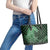 Japanese Asanoha Pattern Leather Tote Bag Water Breathing Slayer Dragon - Polynesian Pride