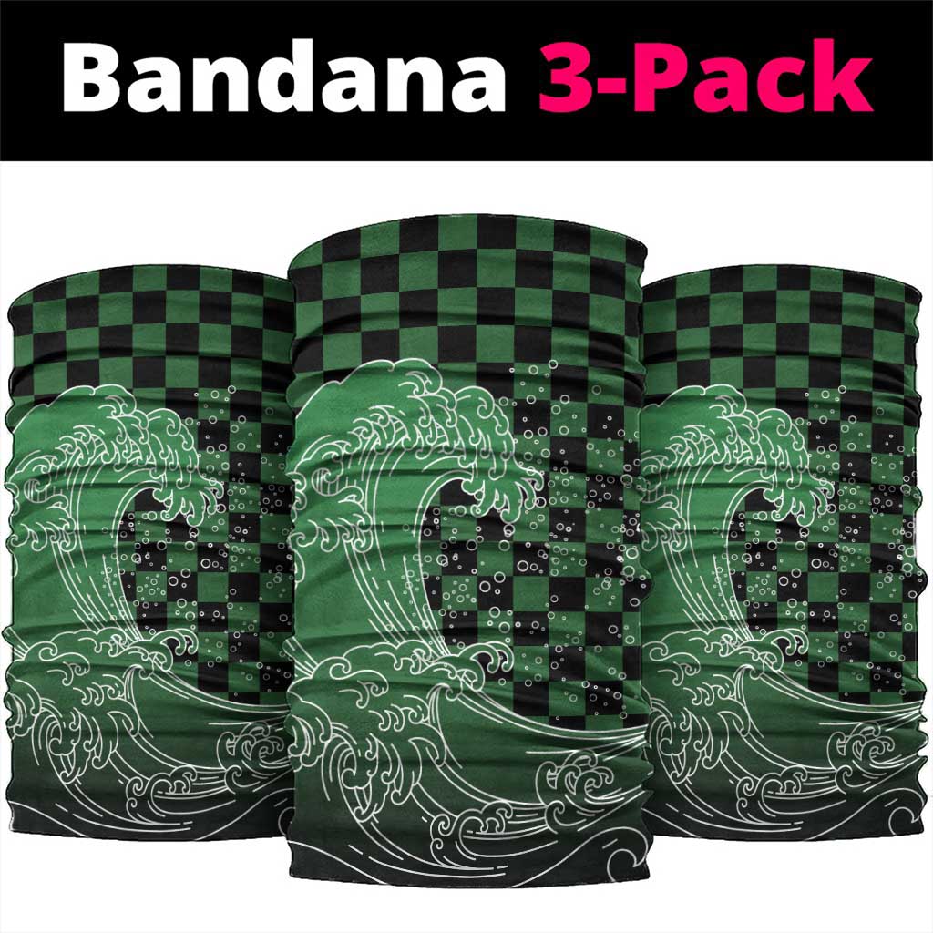Japanese Asanoha Pattern Neck Gaiter Water Breathing Slayer Dragon - Polynesian Pride