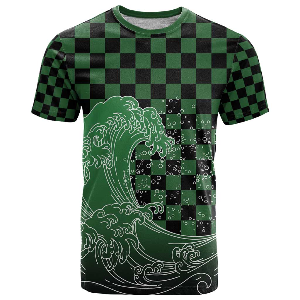 Japanese Asanoha Pattern T Shirt Water Breathing Slayer Dragon - Polynesian Pride