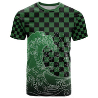 Japanese Asanoha Pattern T Shirt Water Breathing Slayer Dragon - Polynesian Pride