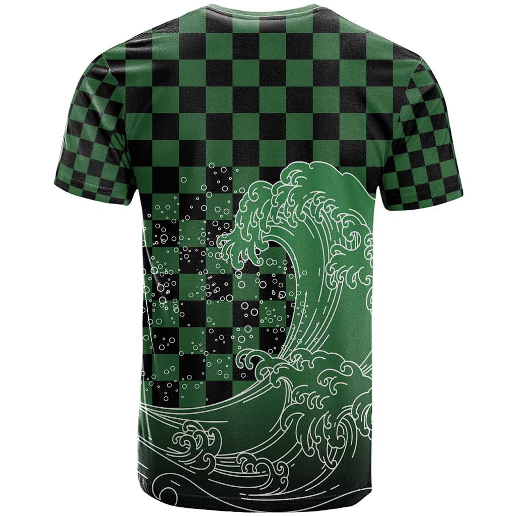 Japanese Asanoha Pattern T Shirt Water Breathing Slayer Dragon - Polynesian Pride