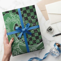 Japanese Asanoha Pattern Wrapping Paper Water Breathing Slayer Dragon - Polynesian Pride