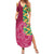 Japanese Bishamon-Kikkou Pattern Family Matching Summer Maxi Dress and Hawaiian Shirt Water Pillar Silent River Flow - Polynesian Pride