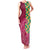 Japanese Bishamon-Kikkou Pattern Family Matching Tank Maxi Dress and Hawaiian Shirt Water Pillar Silent River Flow - Polynesian Pride