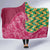 Japanese Bishamon-Kikkou Pattern Hooded Blanket Water Pillar Silent River Flow - Polynesian Pride