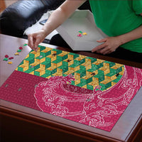 Japanese Bishamon-Kikkou Pattern Puzzle Water Pillar Silent River Flow - Polynesian Pride