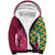 Japanese Bishamon-Kikkou Pattern Sherpa Hoodie Water Pillar Silent River Flow - Polynesian Pride