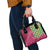 Japanese Bishamon-Kikkou Pattern Shoulder Handbag Water Pillar Silent River Flow - Polynesian Pride