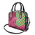 Japanese Bishamon-Kikkou Pattern Shoulder Handbag Water Pillar Silent River Flow - Polynesian Pride