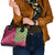 Japanese Bishamon-Kikkou Pattern Shoulder Handbag Water Pillar Silent River Flow - Polynesian Pride
