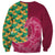 Japanese Bishamon-Kikkou Pattern Sweatshirt Water Pillar Silent River Flow - Polynesian Pride